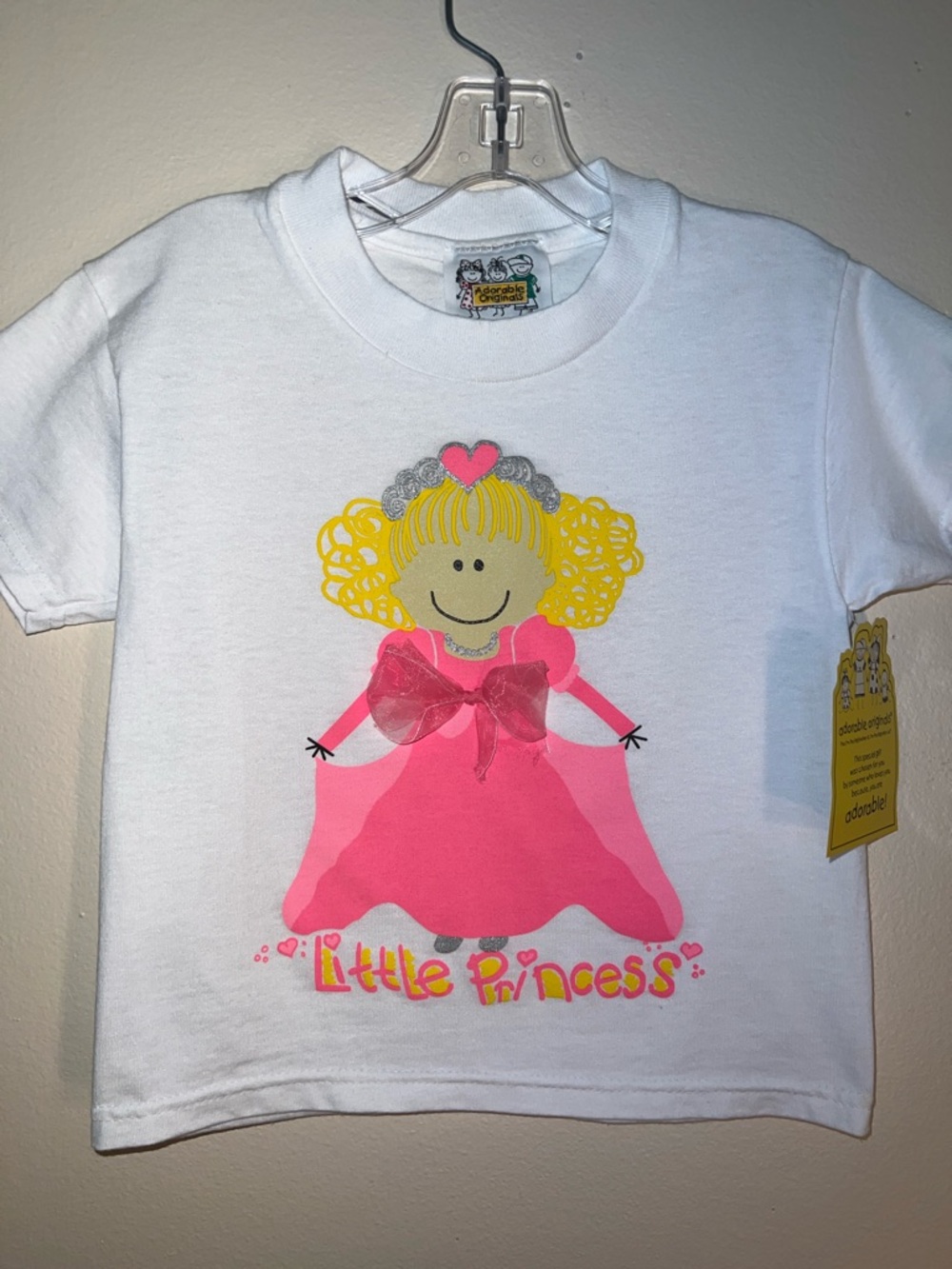 Adorable Orginals "Little Princess" Vintage Tee Old Store Stock. X-Small